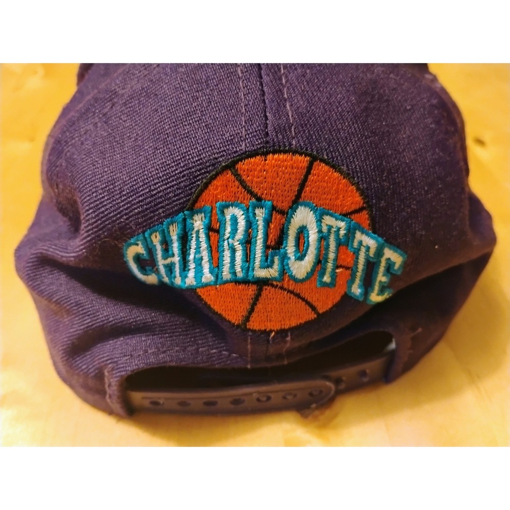 VTG 90s Charlotte Hornets Hat Cap Sports Specialties NBA Wool Blend Adjustable - Picture 10 of 14